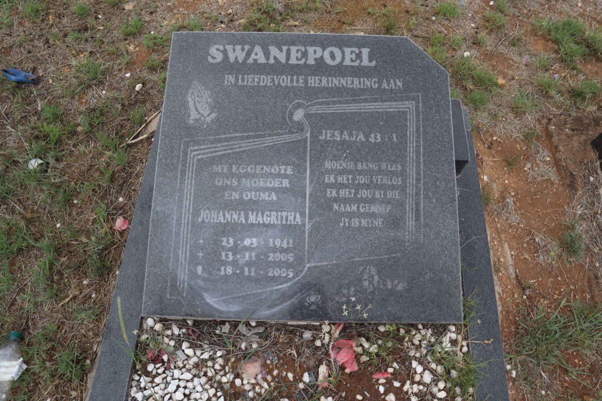 SWANEPOEL Johanna Magritha 1941-2005