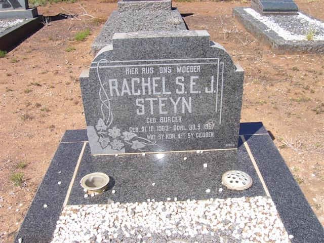 STEYN Rachel S.E.J. nee BURGER 1903-1967