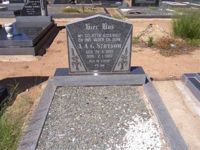 STRYDOM A.A.G. 1892-1982