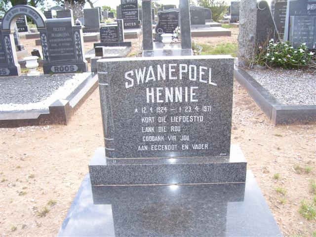 SWANEPOEL Hennie 1924-1971