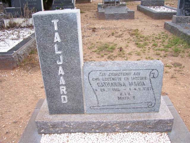 TALJAARD Catharina Maria 1916-1987