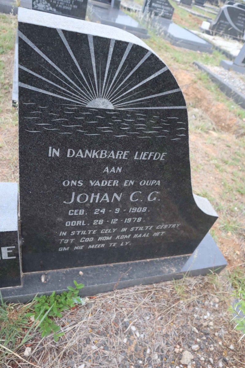 TERBLANCHE Johan C.G. 1908-1978 & Hendrina Johanna 1916-1974 _2
