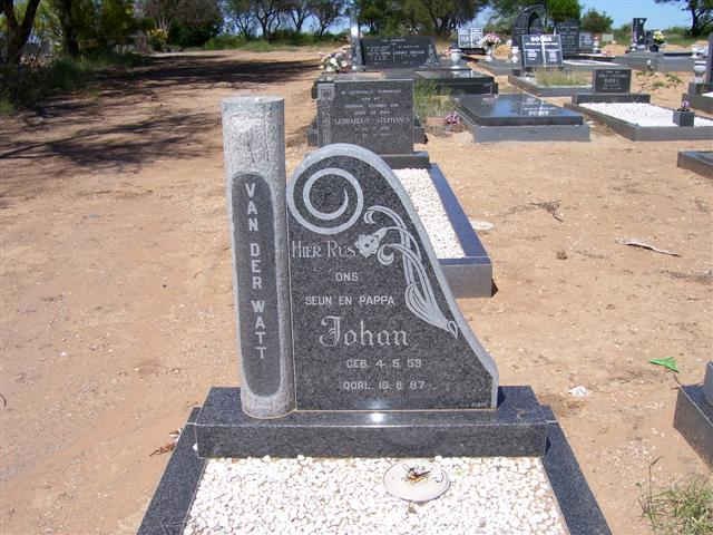 WATT Johan, van der 1959-1987