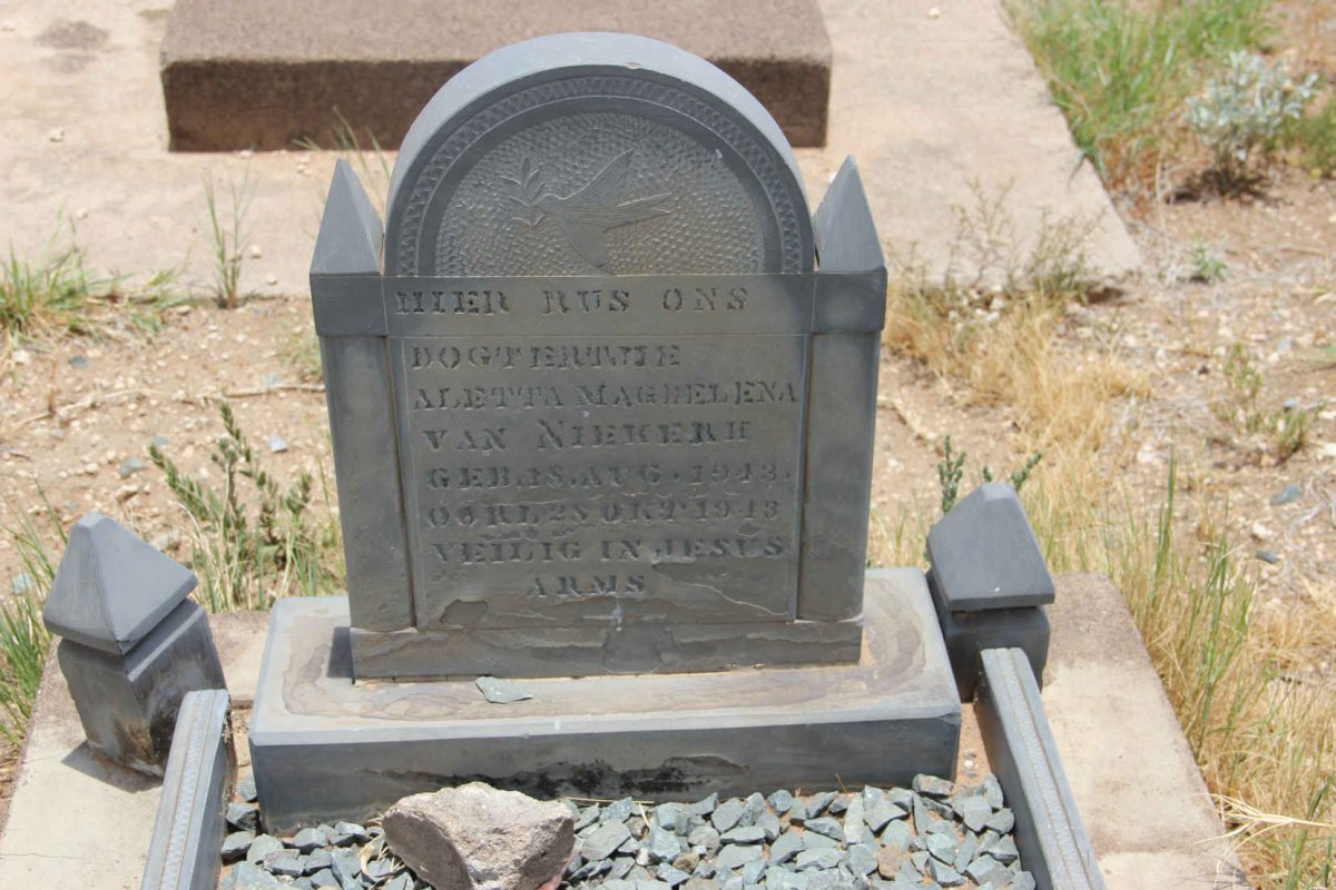 NIEKERK Aletta Magdelena, van 1943-1943