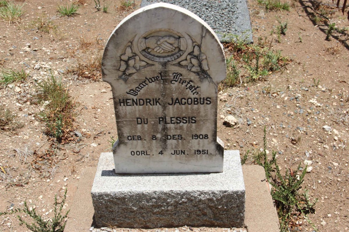 PLESSIS Hendrik Jacobus, du 1908-1951