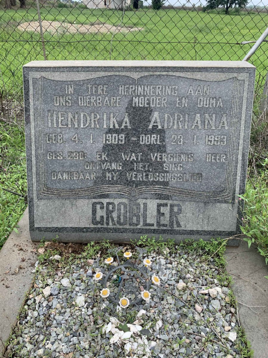 GROBLER Hendrika Adriana 1909-1993