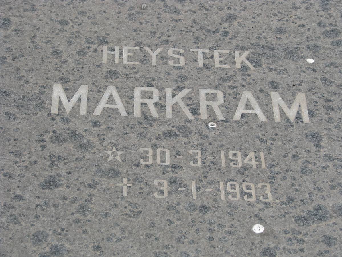 MARKRAM Heystek 1941-1993