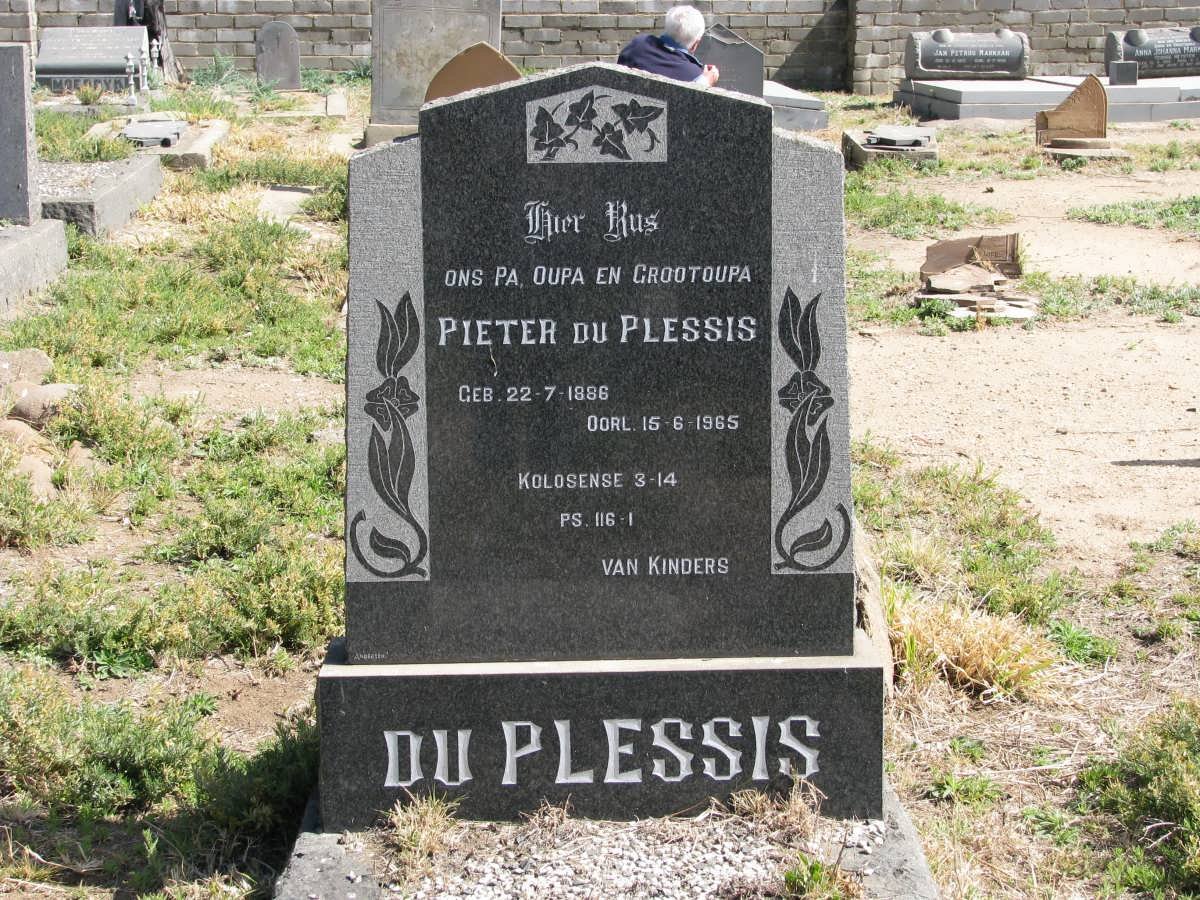 PLESSIS Pieter, du 1886-1965