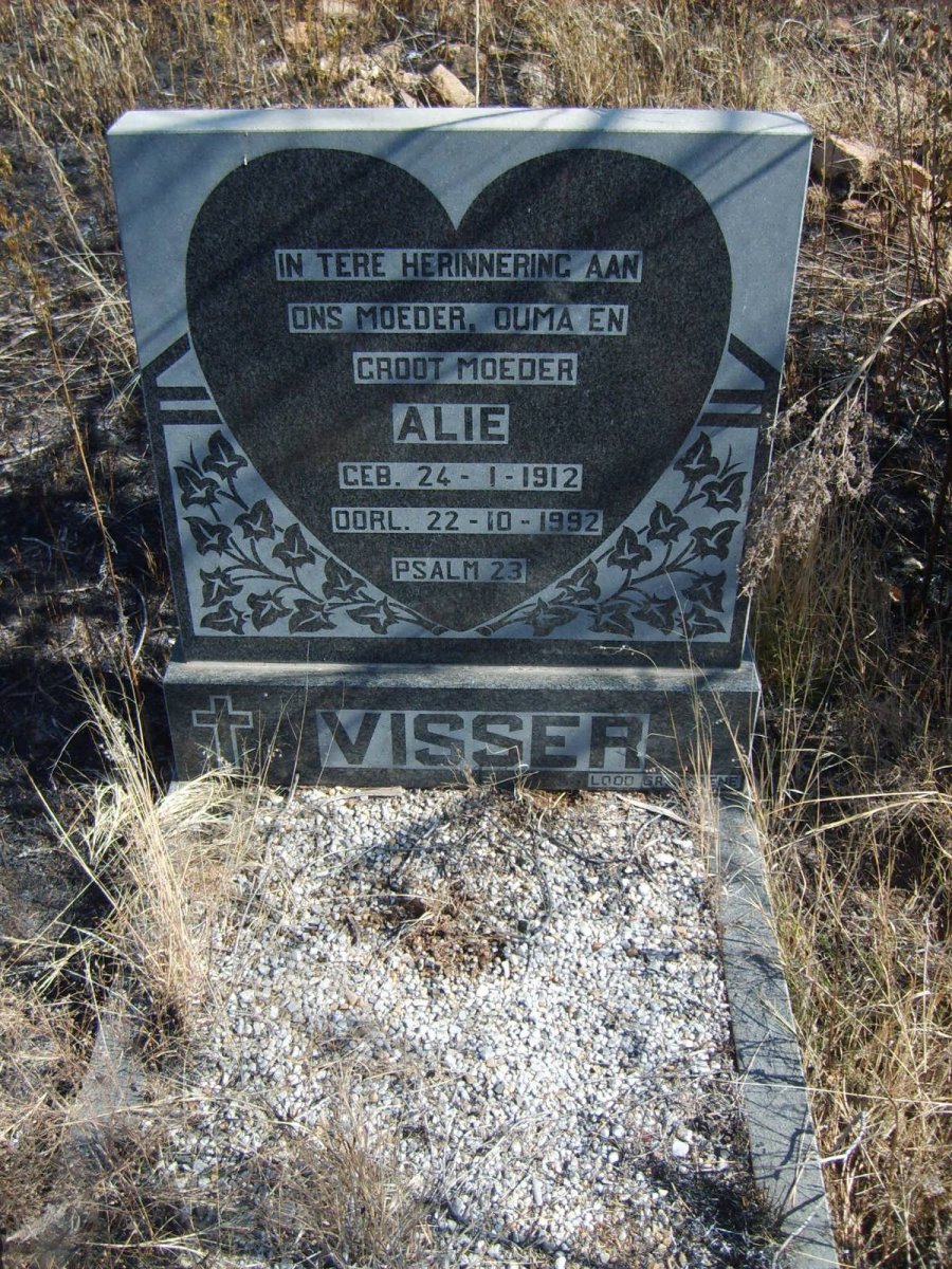 VISSER Alie 1912-1992