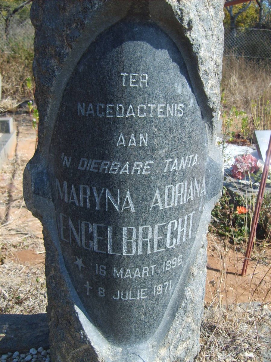 ENGELBRECHT Maryna Adriana 1896-1971