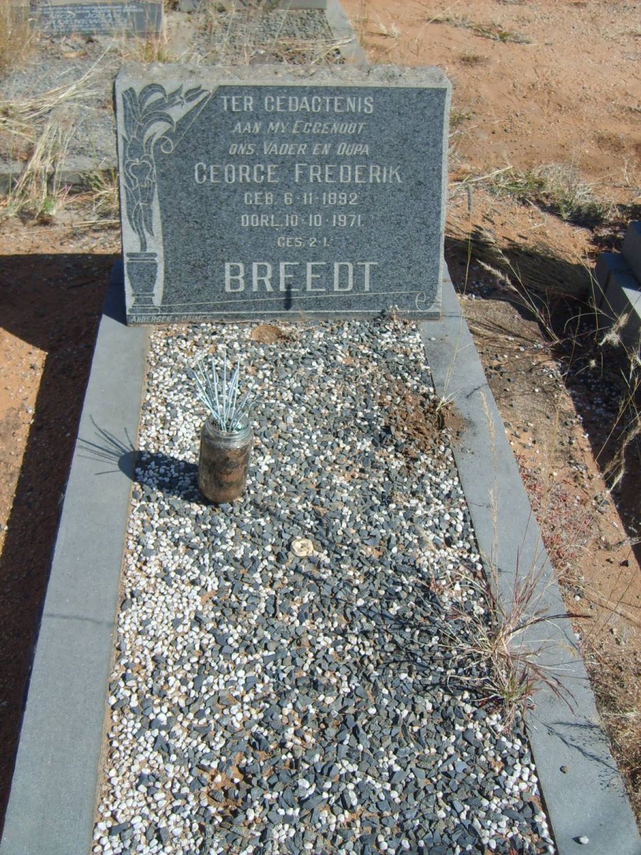 BREEDT George Frederik 1892-1971