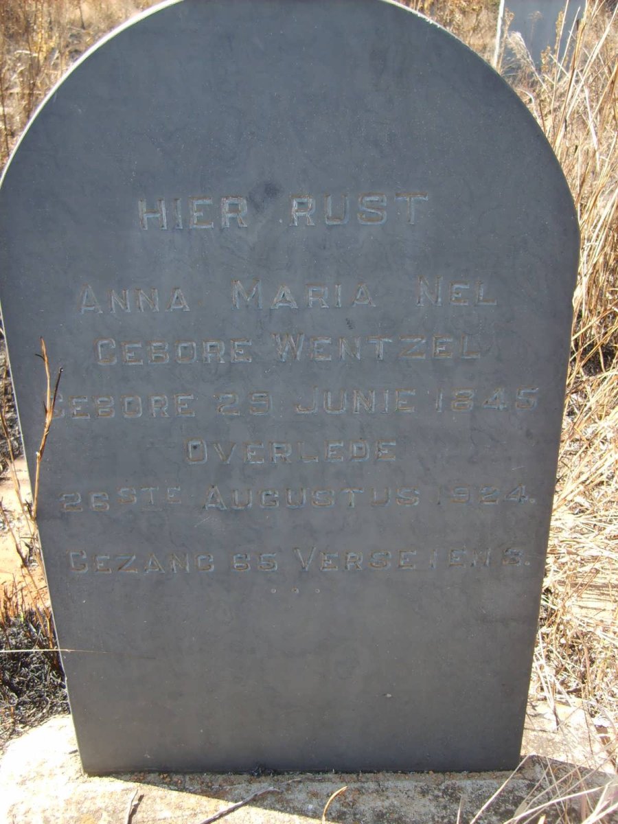 NEL Anna Maria nee WENTZEL 1845-1924