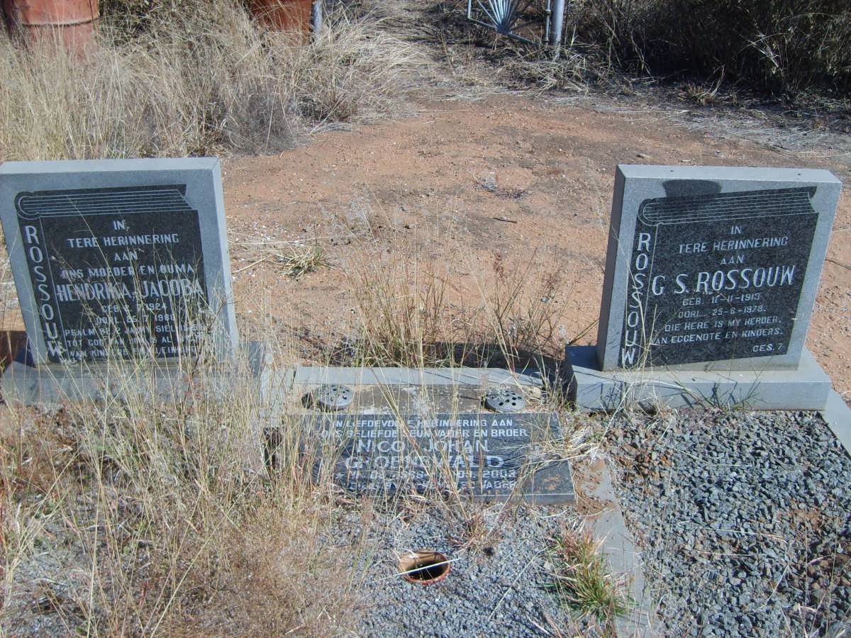 ROSSOUW G.S. 1913-1978 &amp; Hendrika Jacoba 1924-1980 :: GROENEWALD Nico Johan 1966-2003