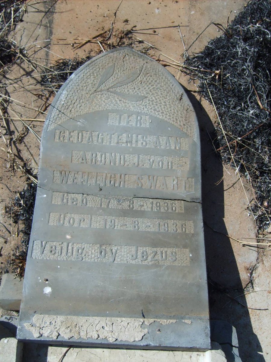 SWART Arond J. von Weilligh 1936-1936