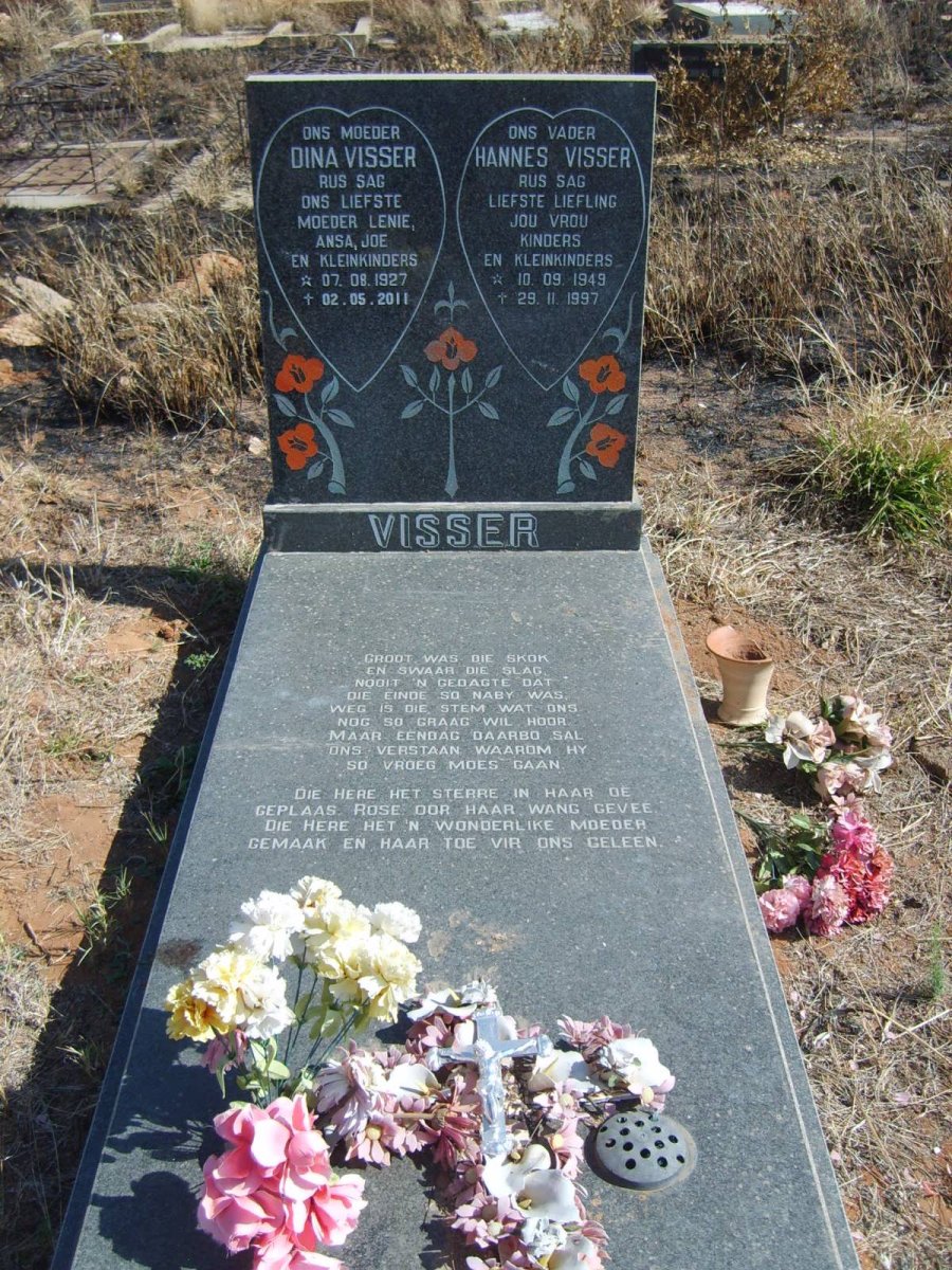 VISSER Hannes 1949-1997 &amp; Dina 1927-2011