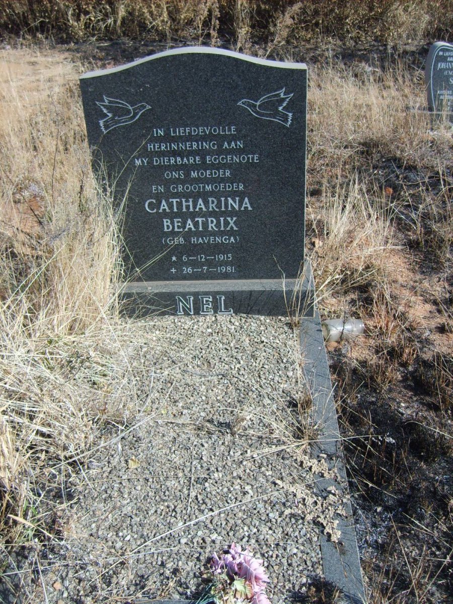NEL Catharina Beatrix nee HAVENGA 1915-1981