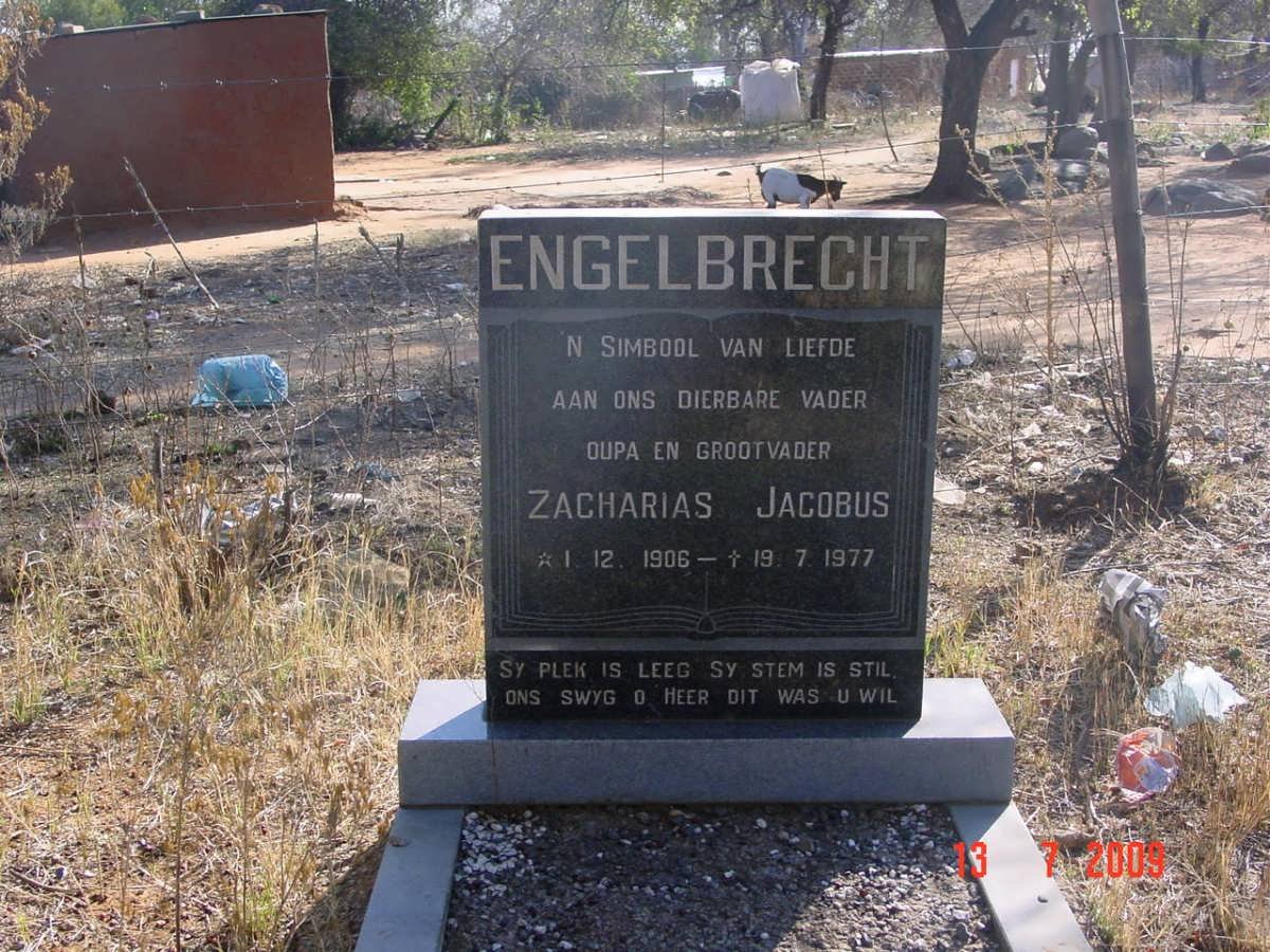 ENGELBRECHT Zacharias Jacobus 1906-1977