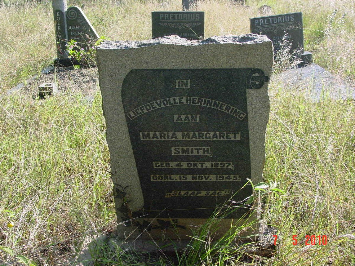 SMITH Maria Margaret 1897-1945