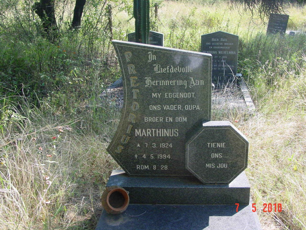 PRETORIUS Marthinus 1924-1994