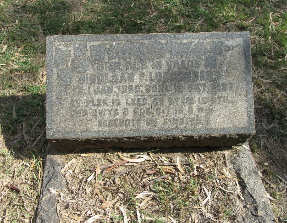LOGGENBERG Nicolaas F. 1880-1937