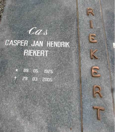RIEKERT Casper Jan Hendrik 1925-2005