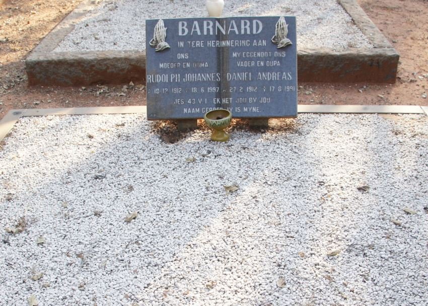BARNARD Daniel Andreas 1912-1991 en Rudolph Johannes 1912-1997