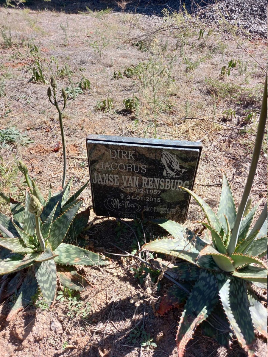 RENSBURG Dirk Jacobus, Janse van 1957-2015