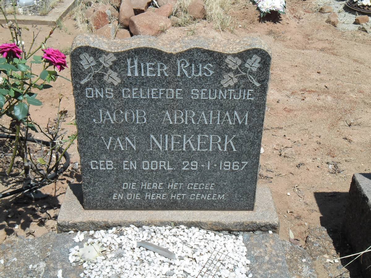 NIEKERK Jacob Abraham, van 1967-1967