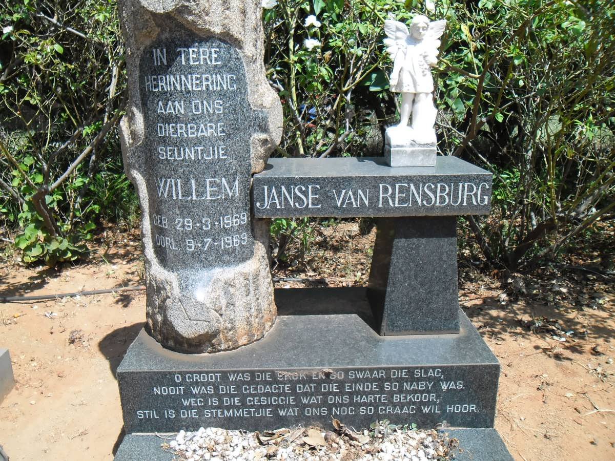 RENSBURG Willem, Janse van 1969-1969