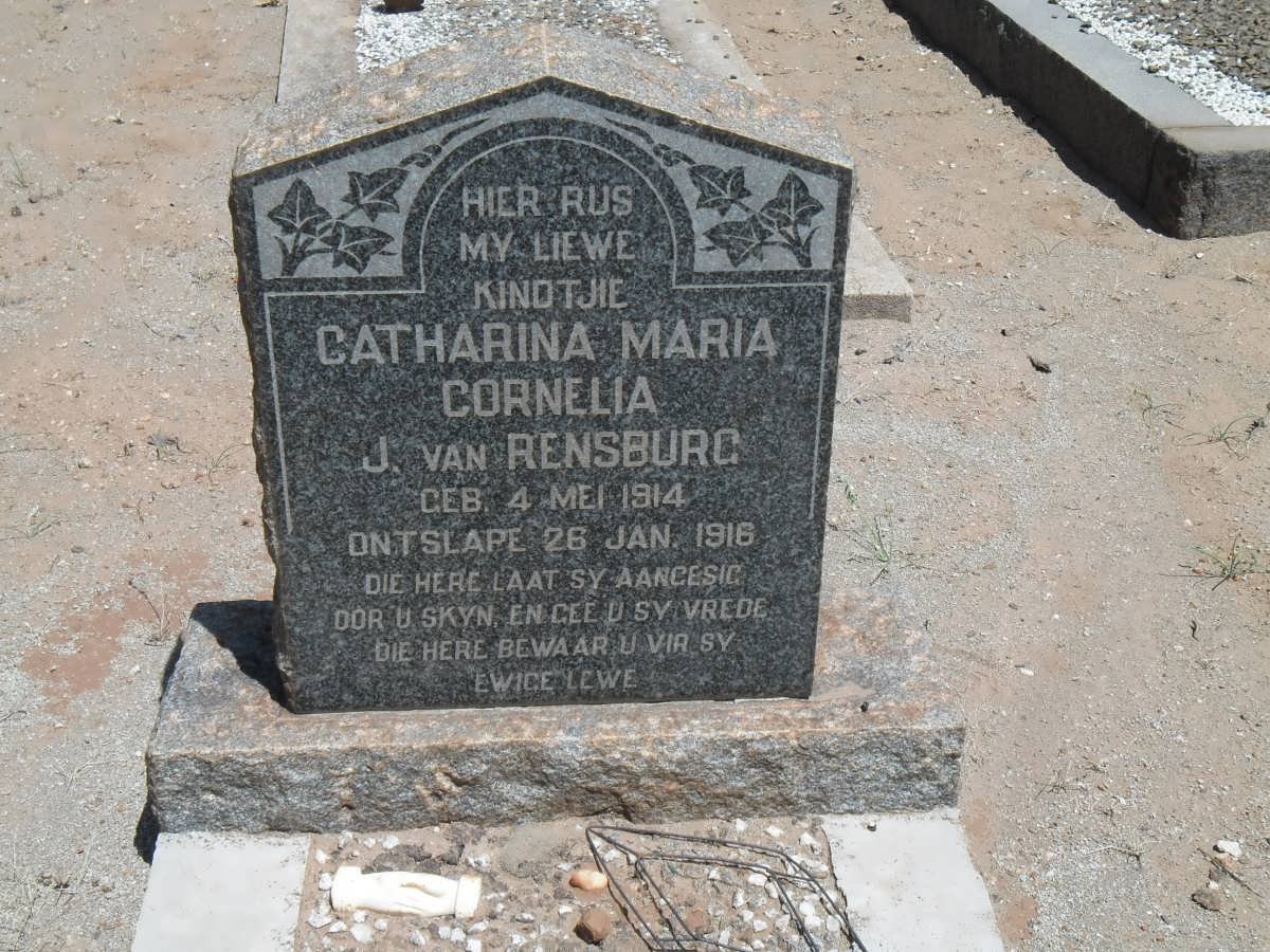 RENSBURG Catharina Maria Cornelia, Janse van 1914-1916