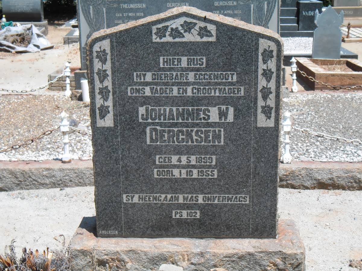 DERCKSEN Johannes W. 1899-1955