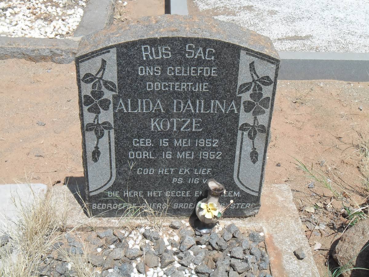 KOTZE Alida Dailina 1952-1952