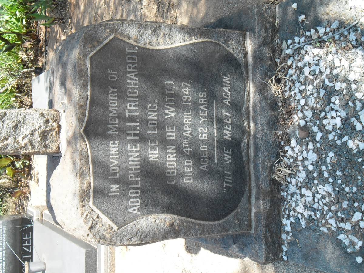 TRICHARDT Adolphine H.I. formerly LONG nee DE WITT -1947