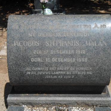 MALAN Jacobos Stephanus 1912-1958