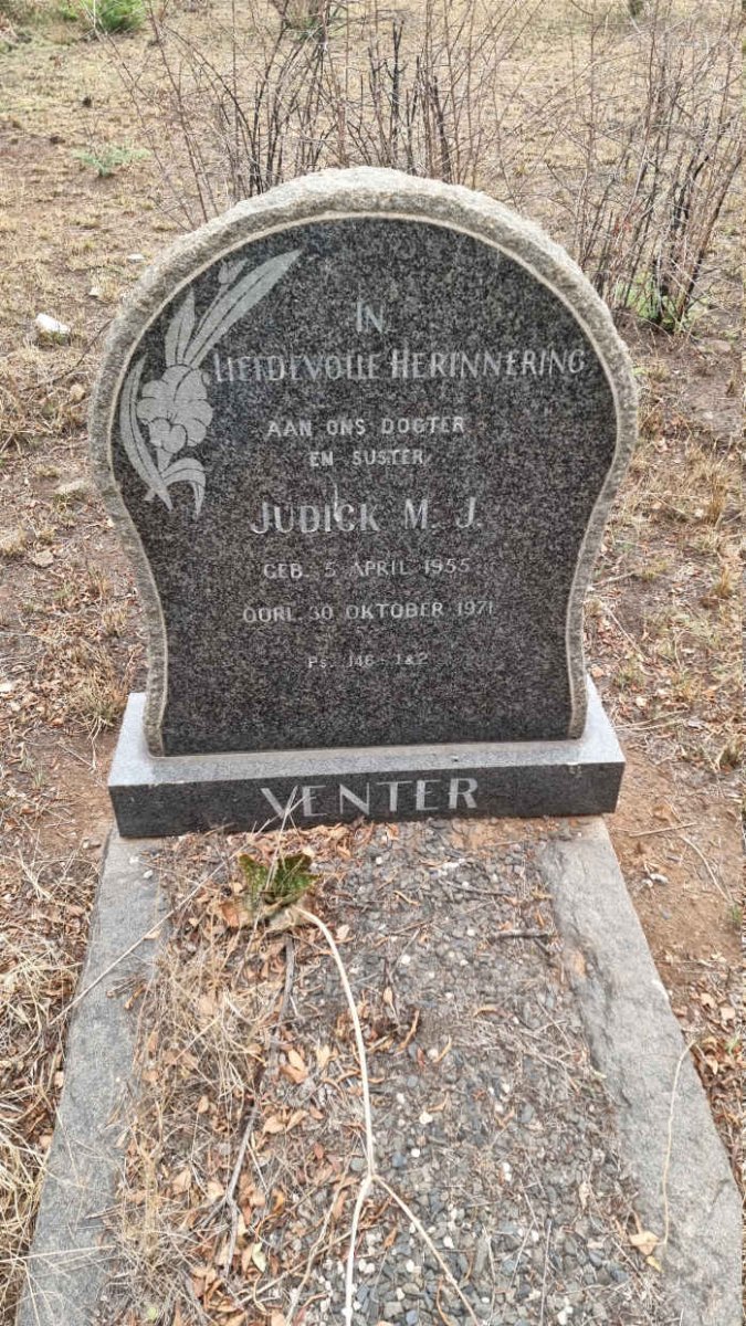 VENTER Judick M.J. 1955-1971
