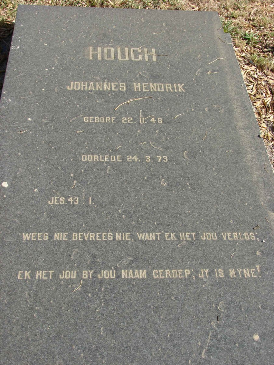 HOUGH Johannes Hendrik 1948-1973