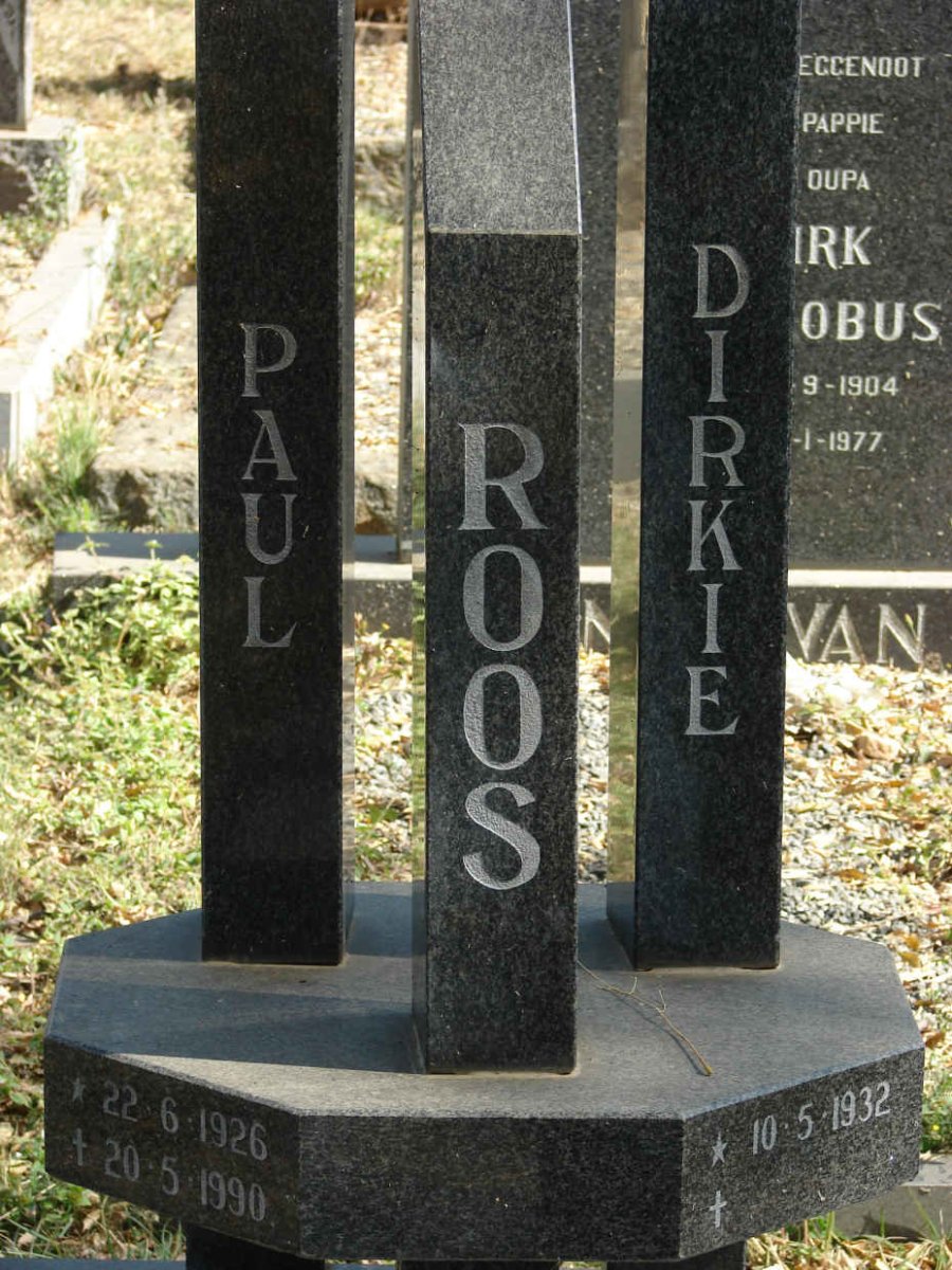 ROOS Paul 1926-1990 &amp; Dirkie 1932-