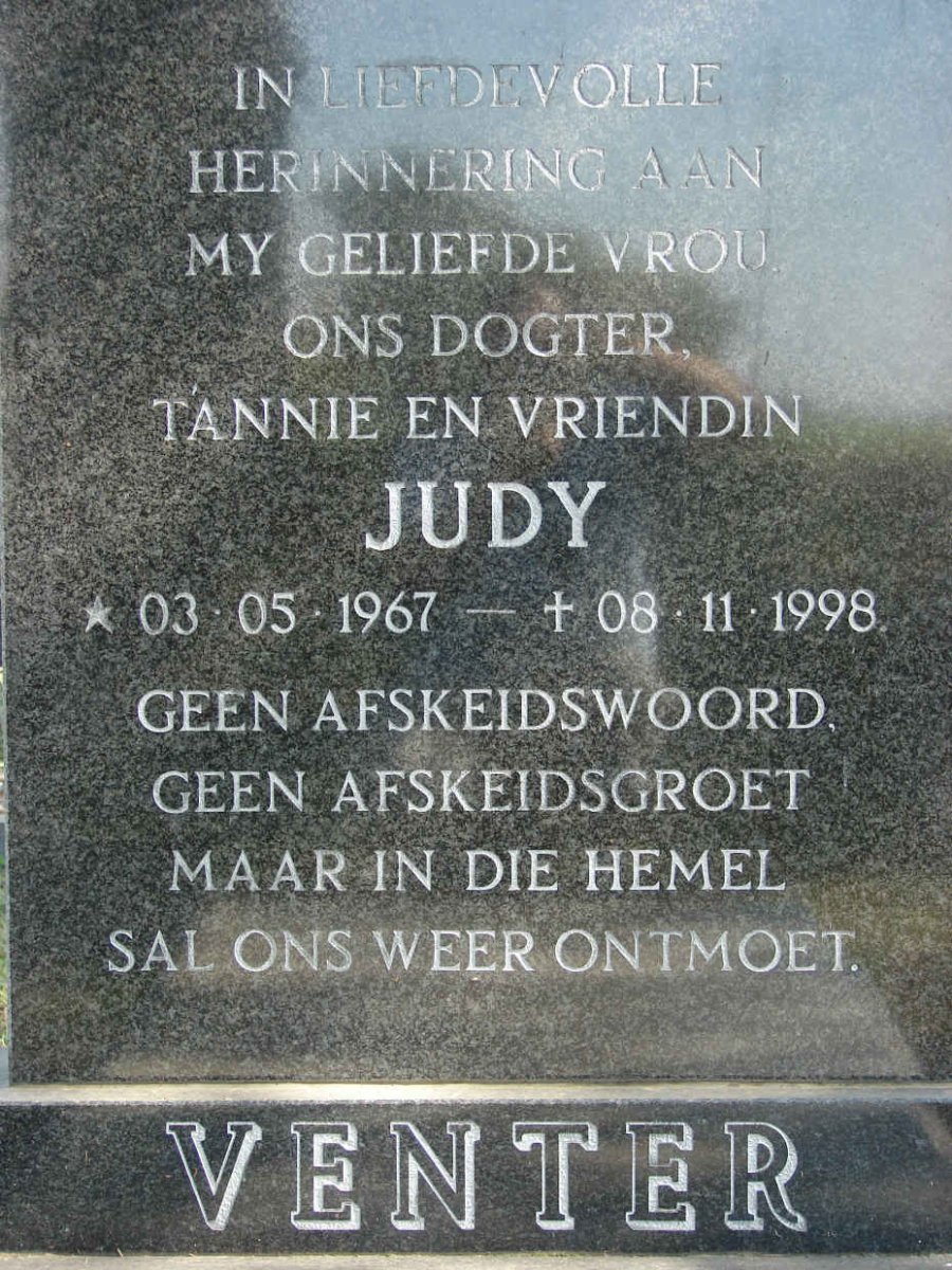 VENTER Judy 1967-1998
