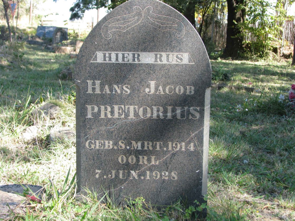 PRETORIUS Hans Jacob 1914-1928