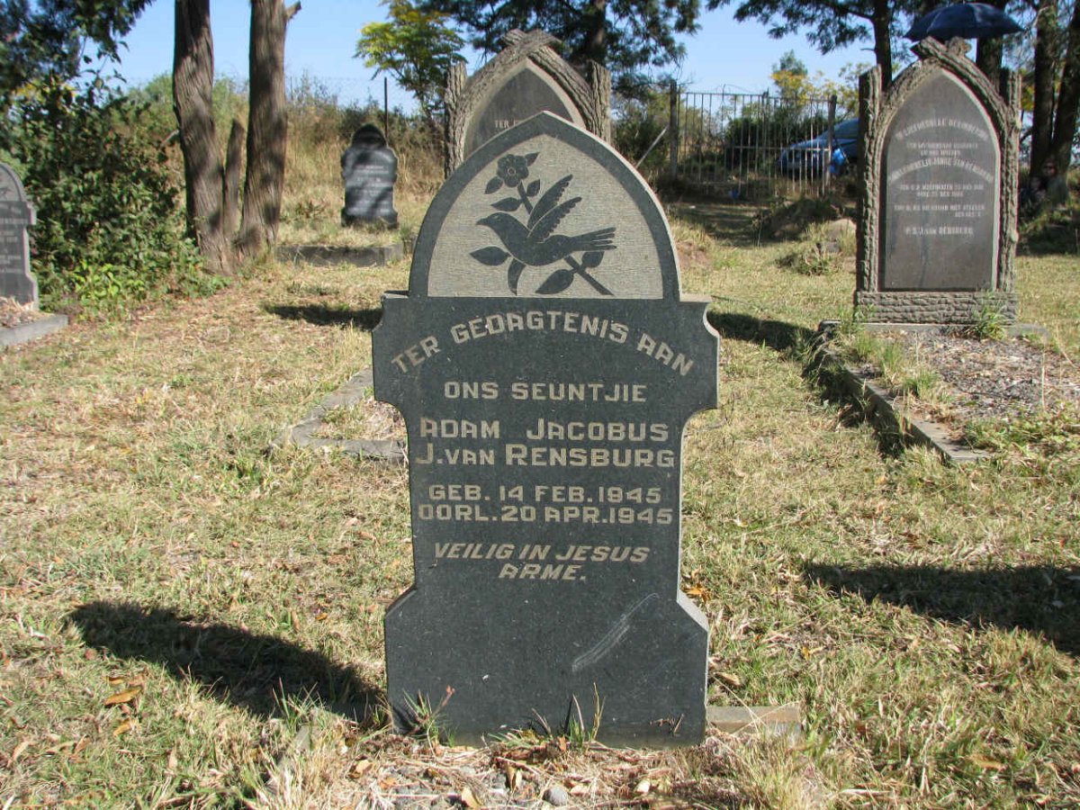 RENSBURG Adam Jacobus, J. van 1945-1945
