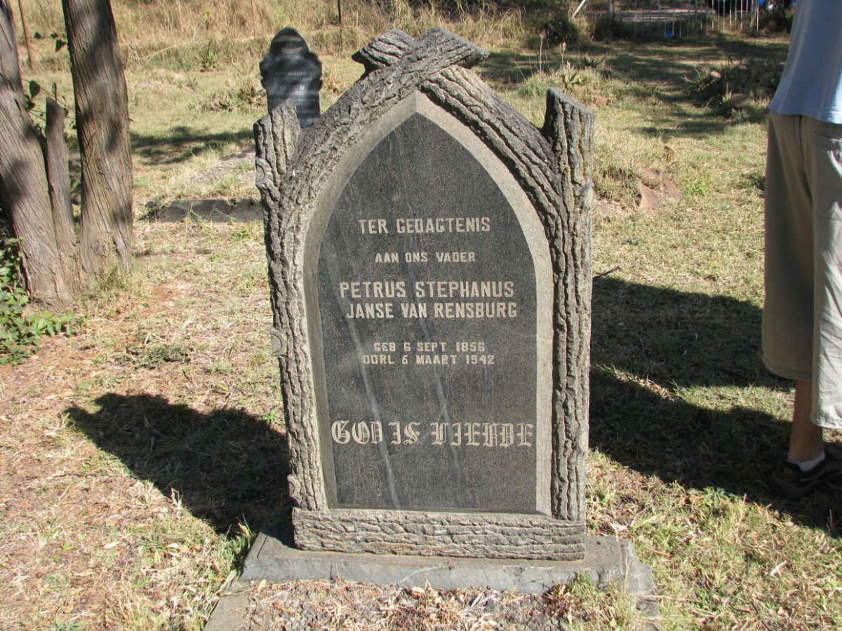 RENSBURG Petrus Stephanus, Janse van 1856-1942