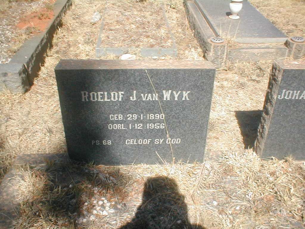 WYK Roelof J., van 1890-1956