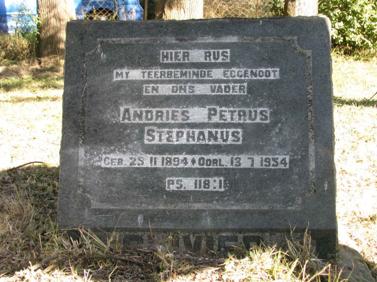OLIVIER Andries Petrus Stephanus 1894-1954