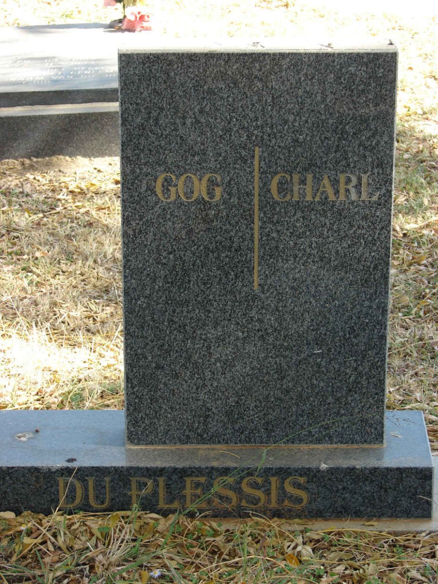 PLESSIS Charl, du &amp; Gog