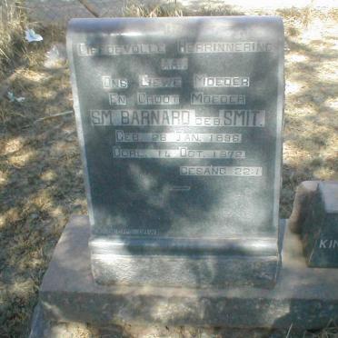 BARNARD S.M. nee SMIT 1896-1972