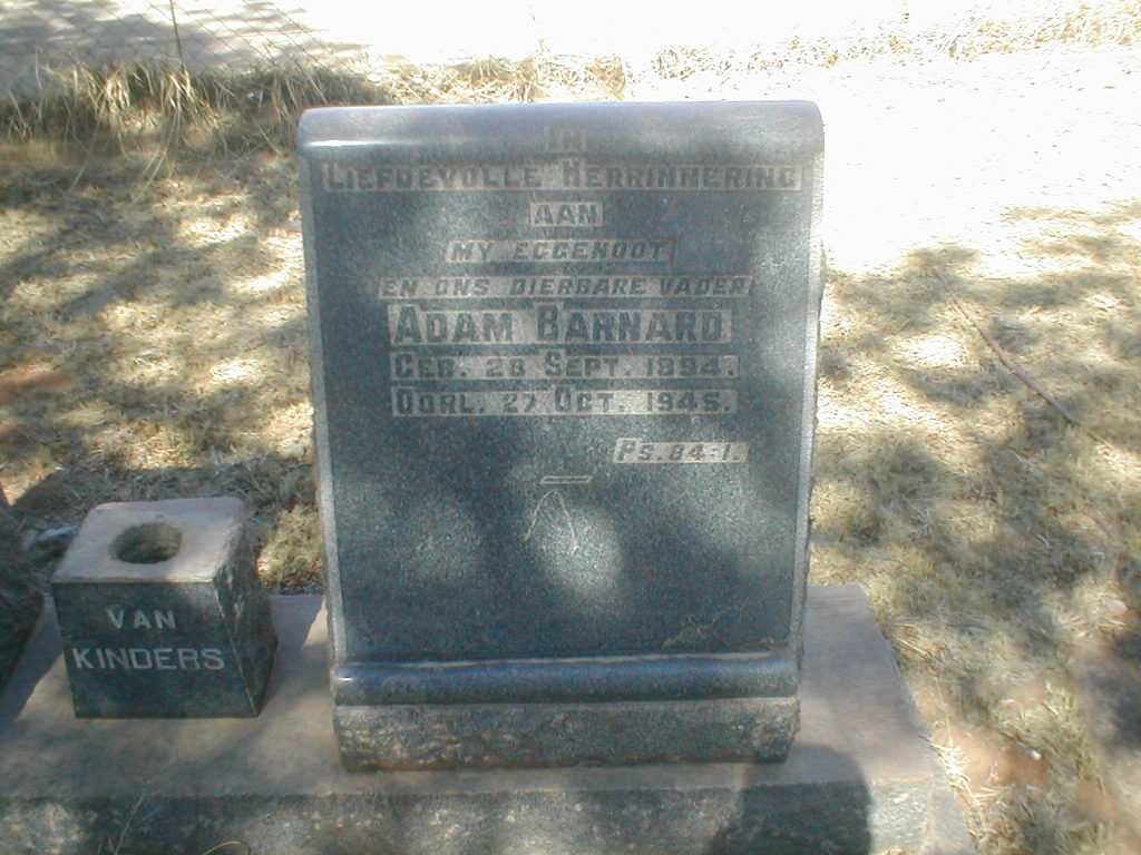 BARNARD Adam 1894-1945
