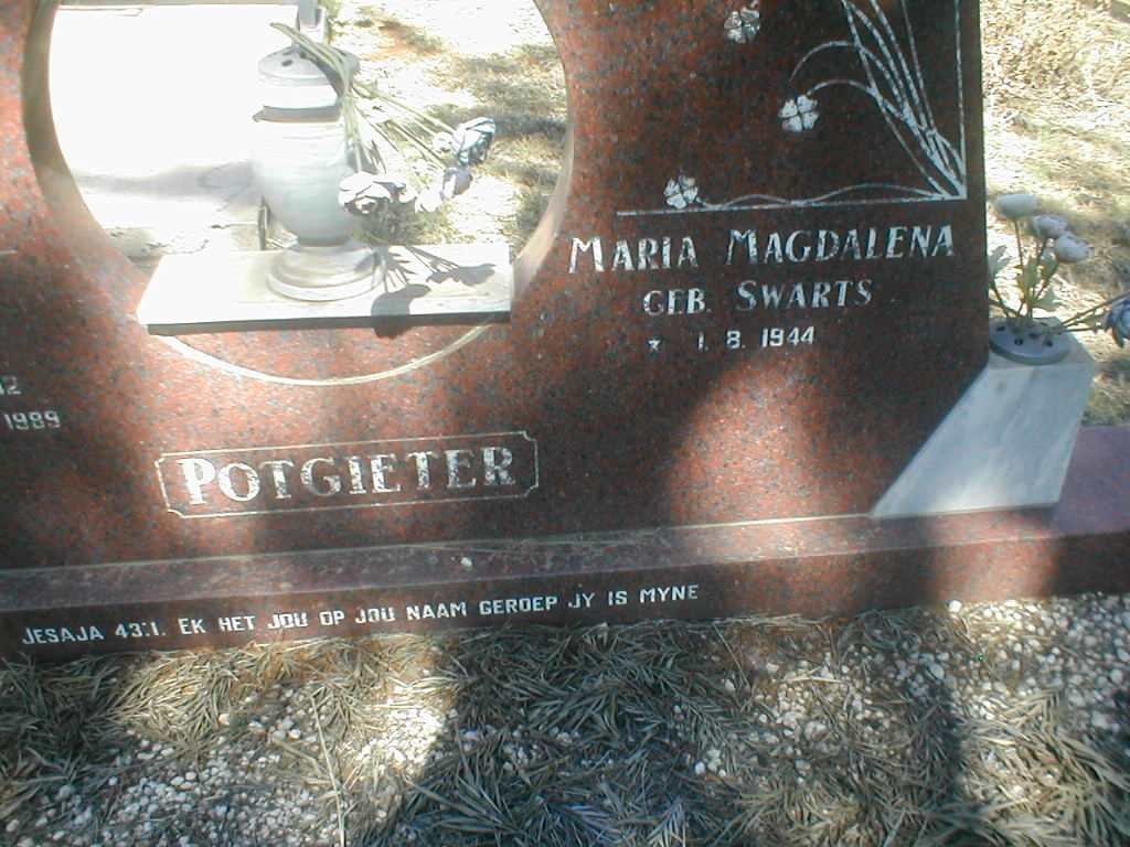 POTGIETER Maria Magdalena geb. SWARTS 1944-??
