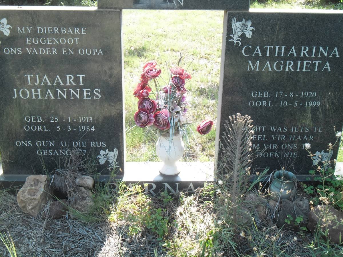 BARNARD Tjaart Johannes 1913-1984 &amp; Catharina Magrieta 1920-1999
