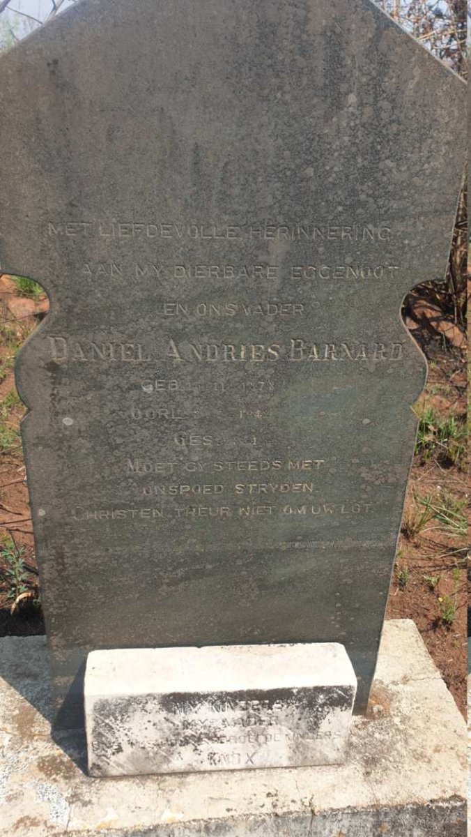 BARNARD Daniel Andries 1878-1942