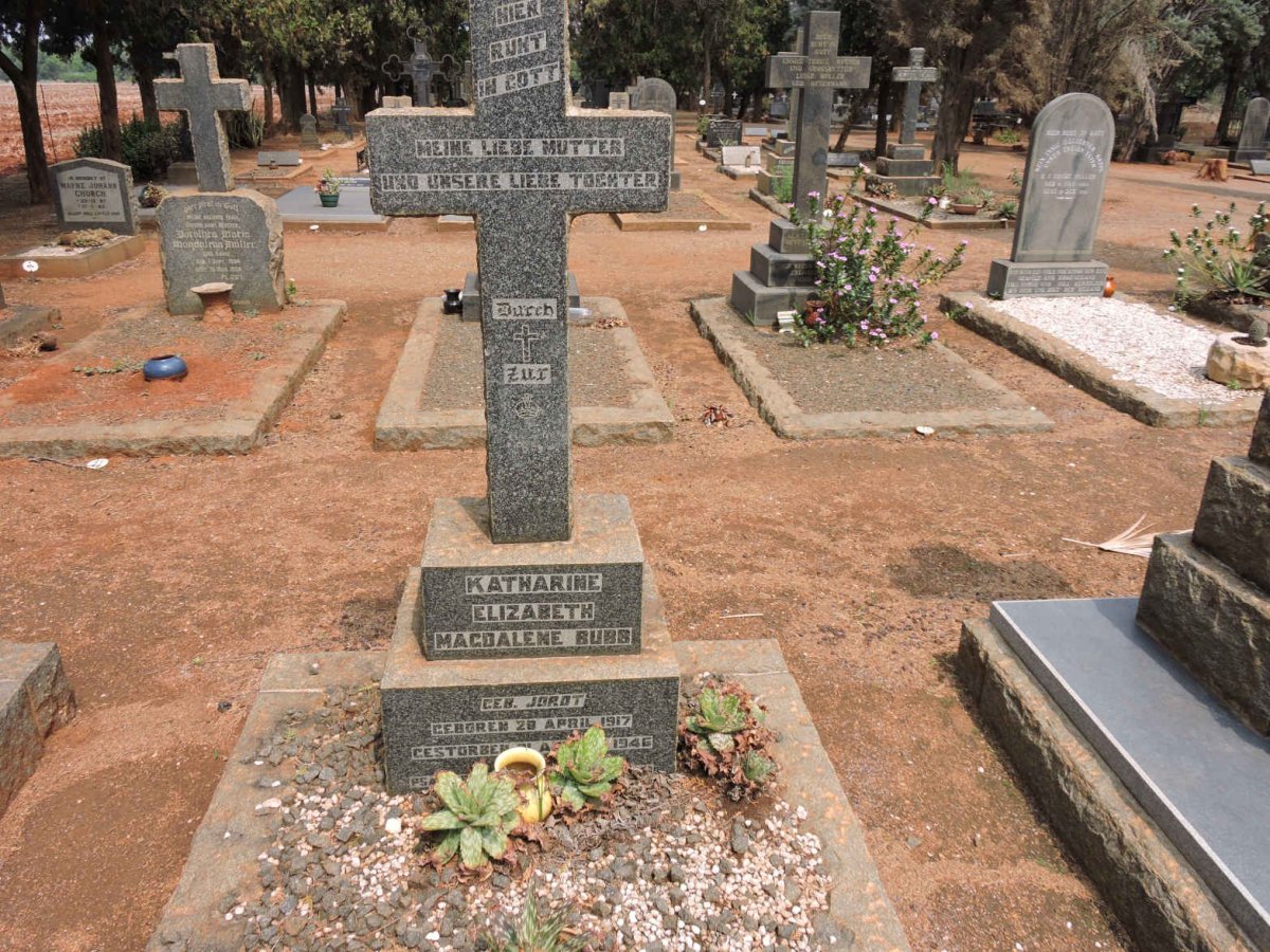 BUBB Katharine Elizabeth Magdalene 1917-1946